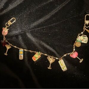 Charming Gold Cocktail Charm Bracelet